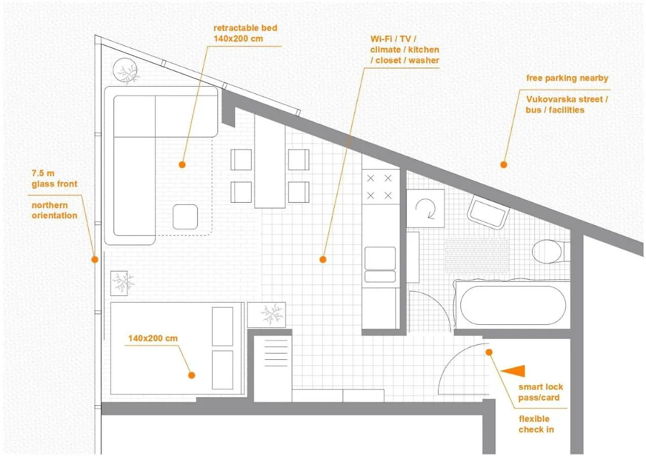 Studio Apartment Visoka Split